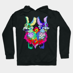 Twin Cats Bust Hoodie